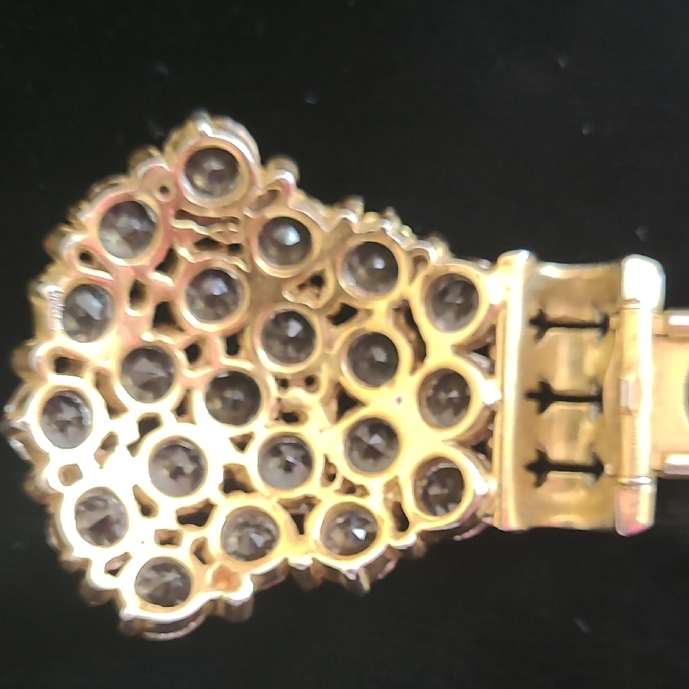 Vintage Rhinestone Dress Or Fur Clip - Picture 6 of 16